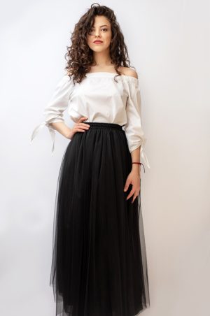 Fusta Tulle Negru Online La Comanda