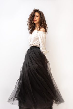 Fusta Tulle Negru Online La Comanda