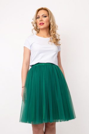 Alternative view of Fusta Tulle Verde Scurta, Malika Fashion