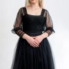 Malikafashion-Fusta Tulle Negru Scurta
