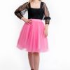 Fusta Tulle Roz Scurta Malika Fashion