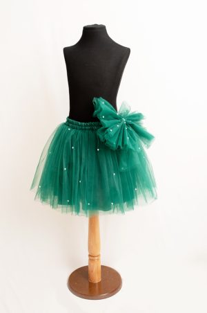 Malika Fashion - Fusta Tulle Fete cu Funda si Jumatati de Perla
