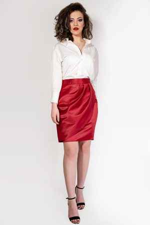 Fusta Tafta Midi Maria By Malika Fashion