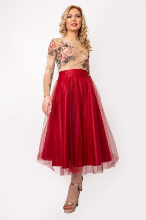 Fusta Dama Lora Din Tafta Si Tulle By Malika Fashion