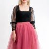 Malikafashion-Fusta Tulle Scurta Eliza