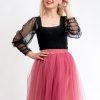 Malikafashion-Fusta Tulle Scurta Eliza
