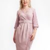 Rochie Dama Mira Roz Deschis