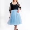 Fusta Tulle Albastru Scurta III
