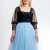Fusta Tulle Albastru Scurta III
