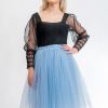 Fusta Tulle Albastru Scurta II