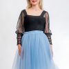 Fusta Tulle Albastru Scurta II