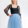 Fusta Tulle Albastru Scurta II