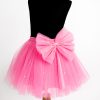 Fusta Tulle Fete cu Funda si Jumatati de Perle, Verde Inchis, Malika Fashion