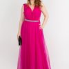 Rochie eleganta din tull cu fronseuri bust Ivy