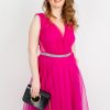 Rochie eleganta din tull cu fronseuri bust Ivy