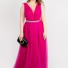 Rochie eleganta din tull cu fronseuri bust Ivy