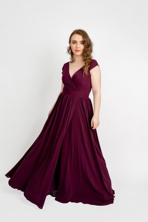 Rochie de ocazie lunga voal Selina