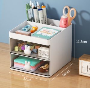 Cutie organizatoare cu sertar pentru cosmetice