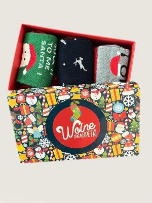 Set Sosete Dama Craciun, 3 perechi design diferit II