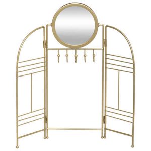 Suport de bijuterii metal, auriu, pliabil