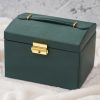 Cutie organizatoare pentru Ceasuri si Bijuterii eleganta verde