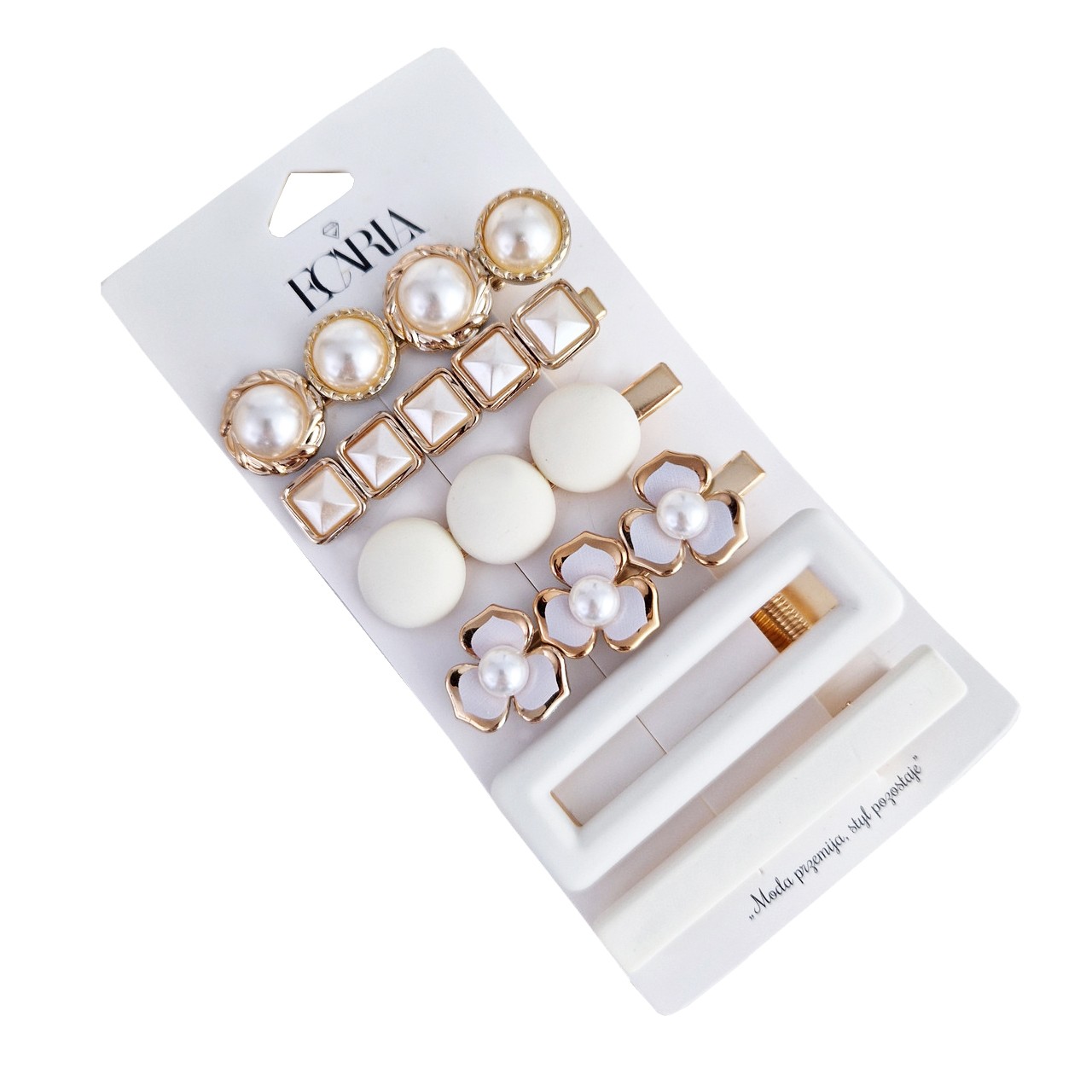 Set de 6 agrafe de par elegante