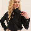 Bluza Neagra Eleganta De Dama